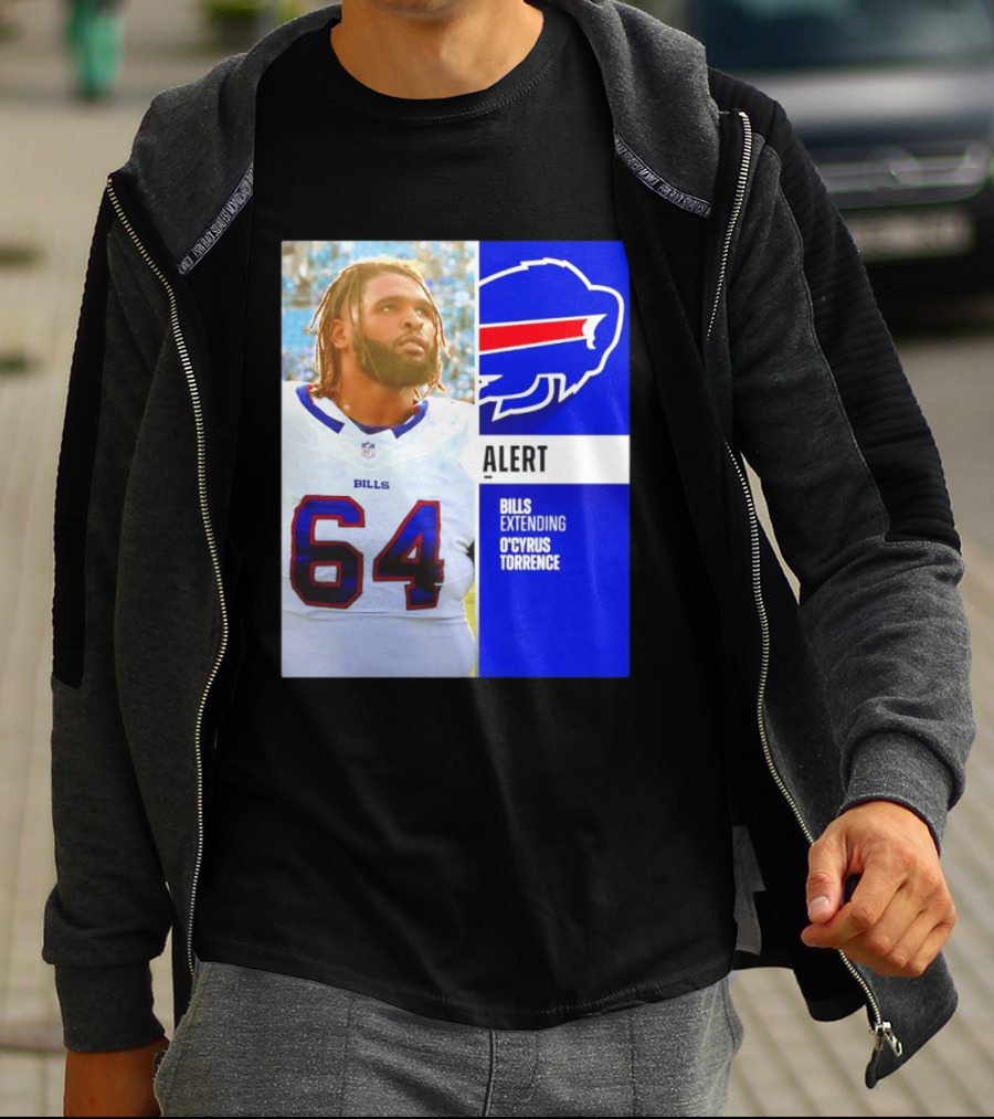 Buffalo Bills Alert Extending O'Cyrus Torrence Number 64 T-Shirt