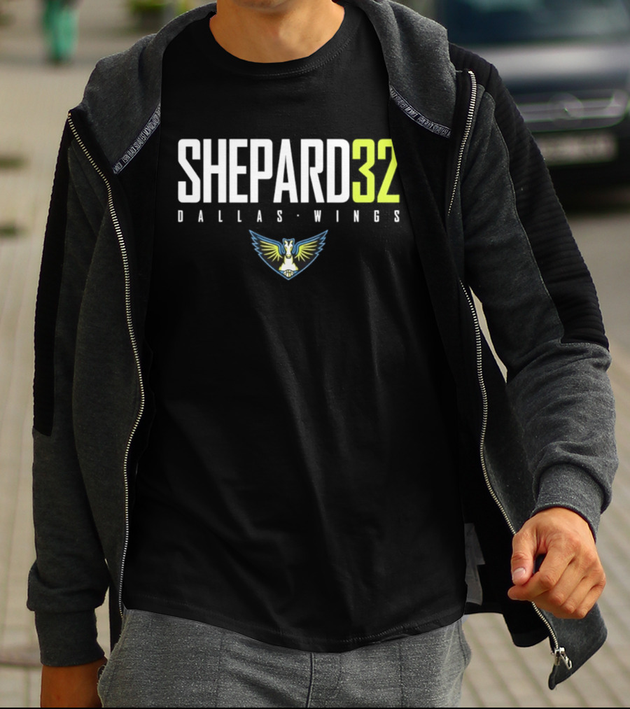 Shepard 32 Dallas Wings WNBA Logo 2026 T-Shirt