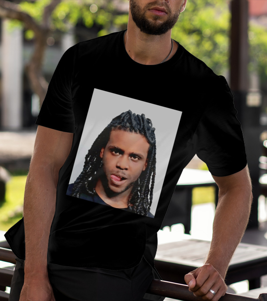 Chief Keef Shot Photo Dreadlocks Tongue Out T-Shirt