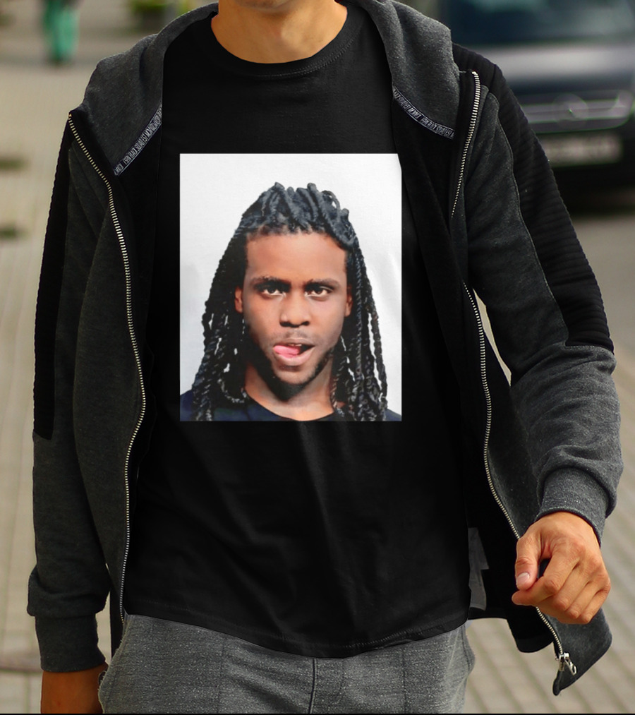 Chief Keef Shot Photo Dreadlocks Tongue Out T-Shirt