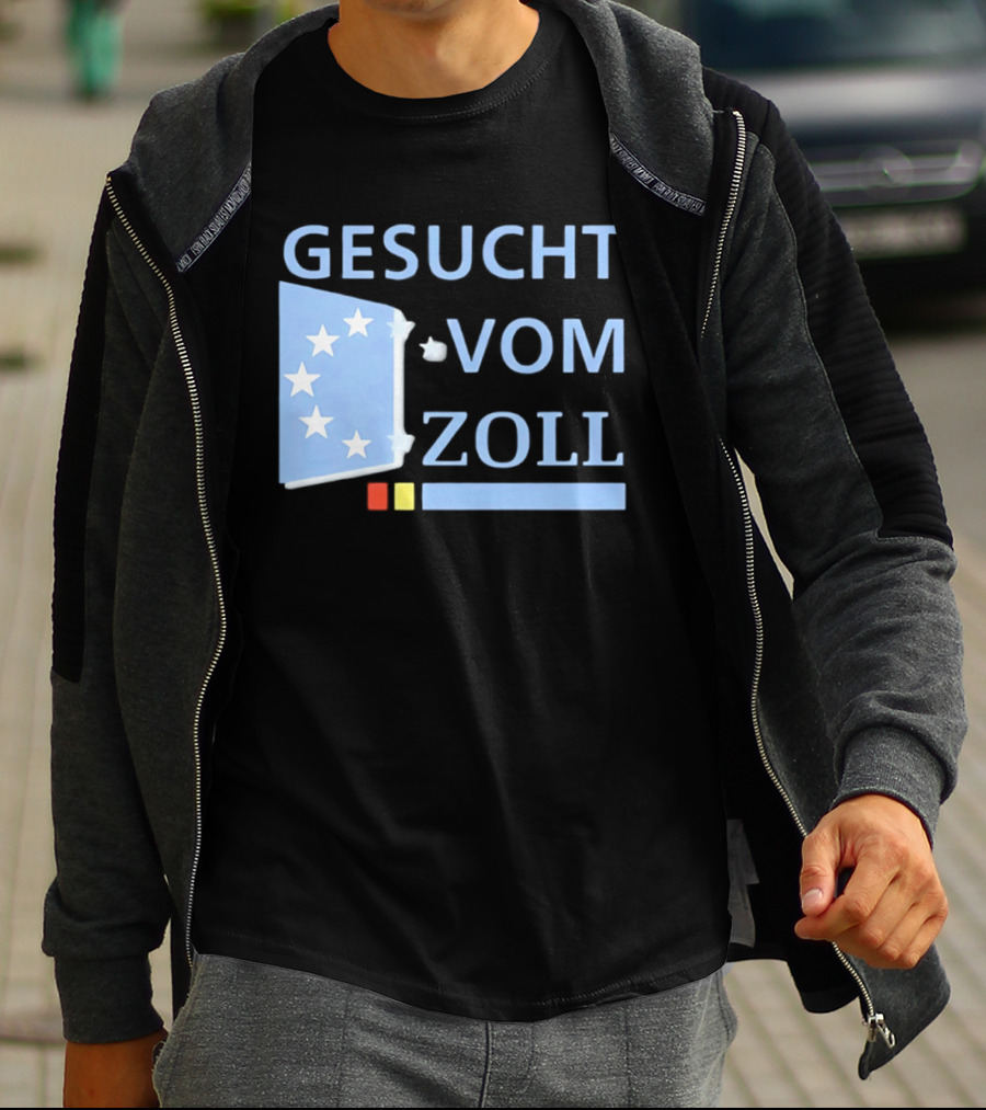 Gesucht Vom Zoll Sterne EU Symbol Farben Banner T-Shirt