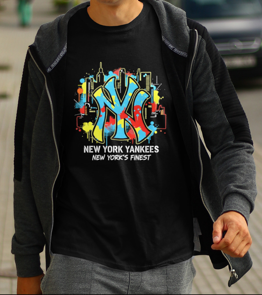 New York Yankees City Skyline New York's Finest T-Shirt