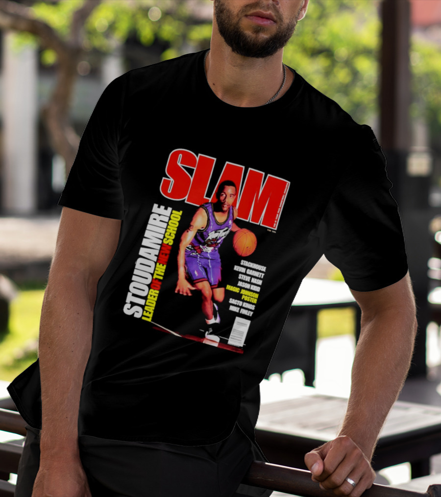 Slam Magazine May 1996 Stoudamire Leader Of The New School Raptors Championship Roster Fan Event T-Shirt