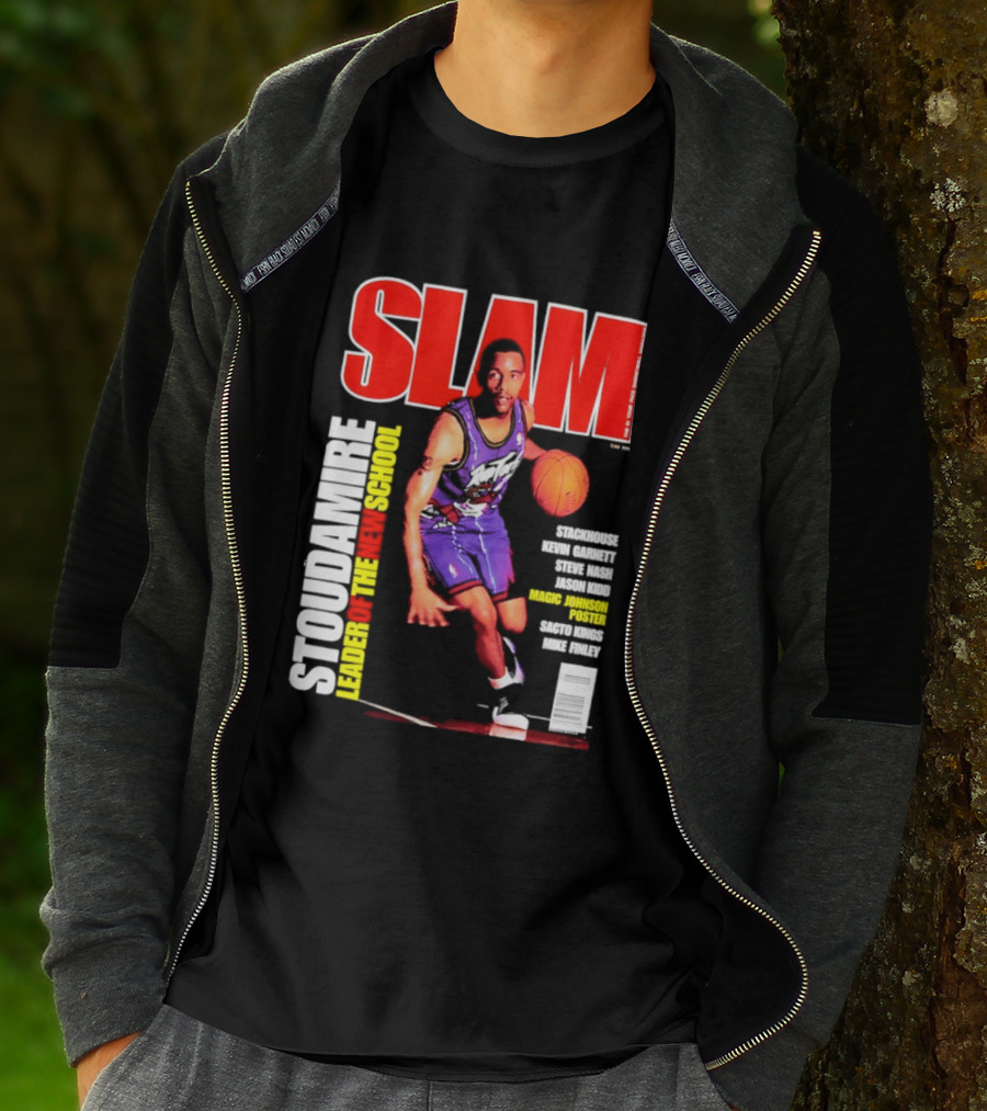 Slam Magazine May 1996 Stoudamire Leader Of The New School Raptors Championship Roster Fan Event T-Shirt