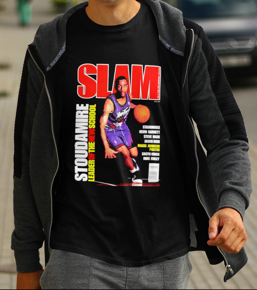 Slam Magazine May 1996 Stoudamire Leader Of The New School Raptors Championship Roster Fan Event T-Shirt