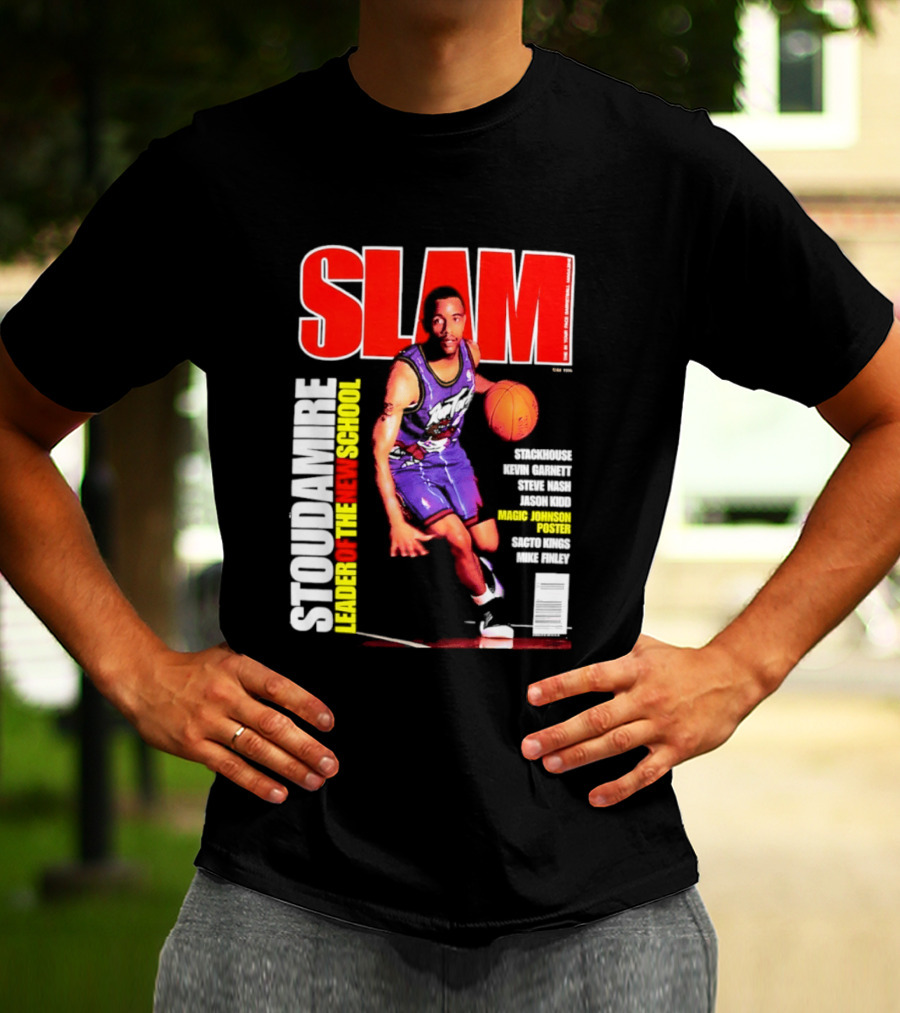 Slam Magazine May 1996 Stoudamire Leader Of The New School Raptors Championship Roster Fan Event T-Shirt