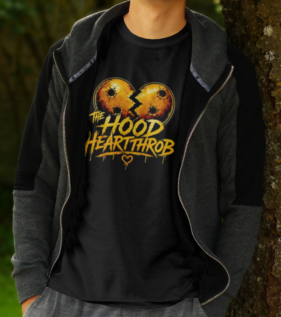 The Hood Heartthrob Golden Broken Heart T-Shirt