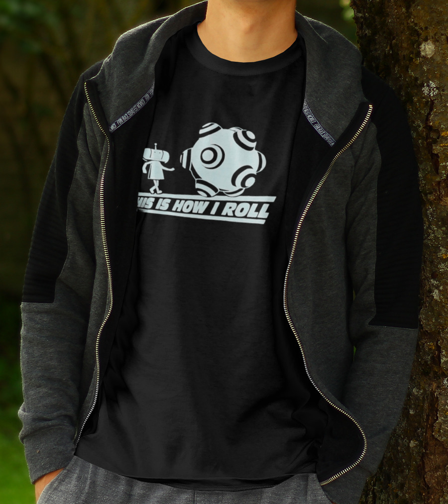 This Is How I Roll Katamari Damacy Character Pushing Ball T-Shirt