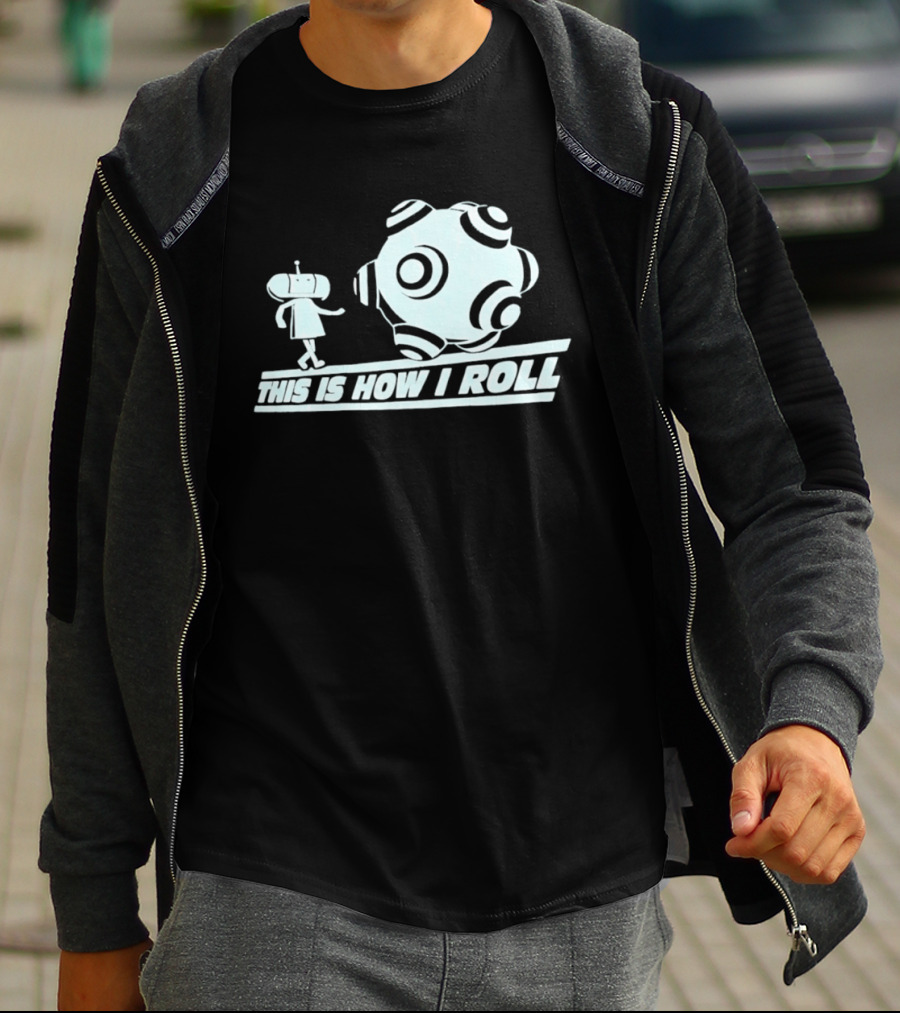 This Is How I Roll Katamari Damacy Character Pushing Ball T-Shirt