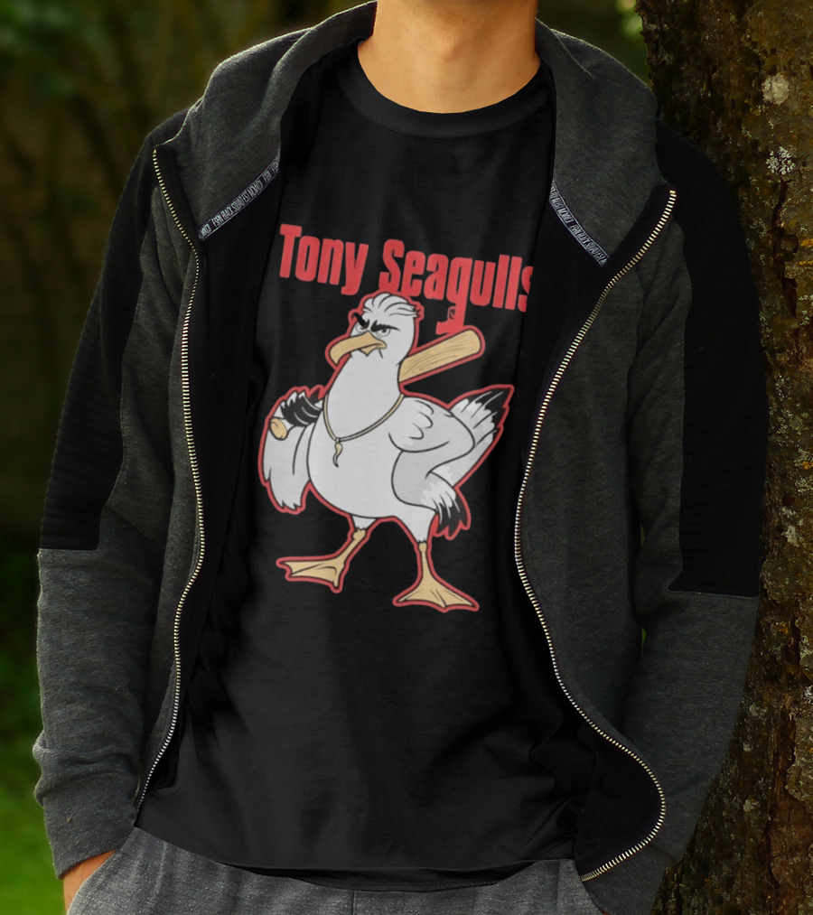 Tony Seagulls Seagull Baseball Bat Boston Red Sox Anthony Seigler T-Shirt
