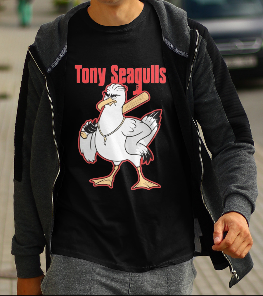 Tony Seagulls Seagull Baseball Bat Boston Red Sox Anthony Seigler T-Shirt