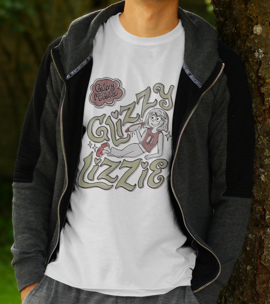 Glizzy McGuire Glizzy Lizzie Hot Dog Retro Character Fun T-Shirt