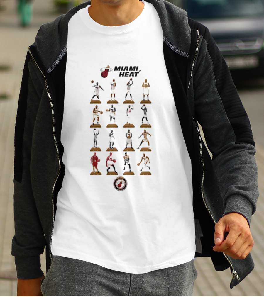 Miami Heat Legends NBA Basketball Icons Hall Of Fame T-Shirt