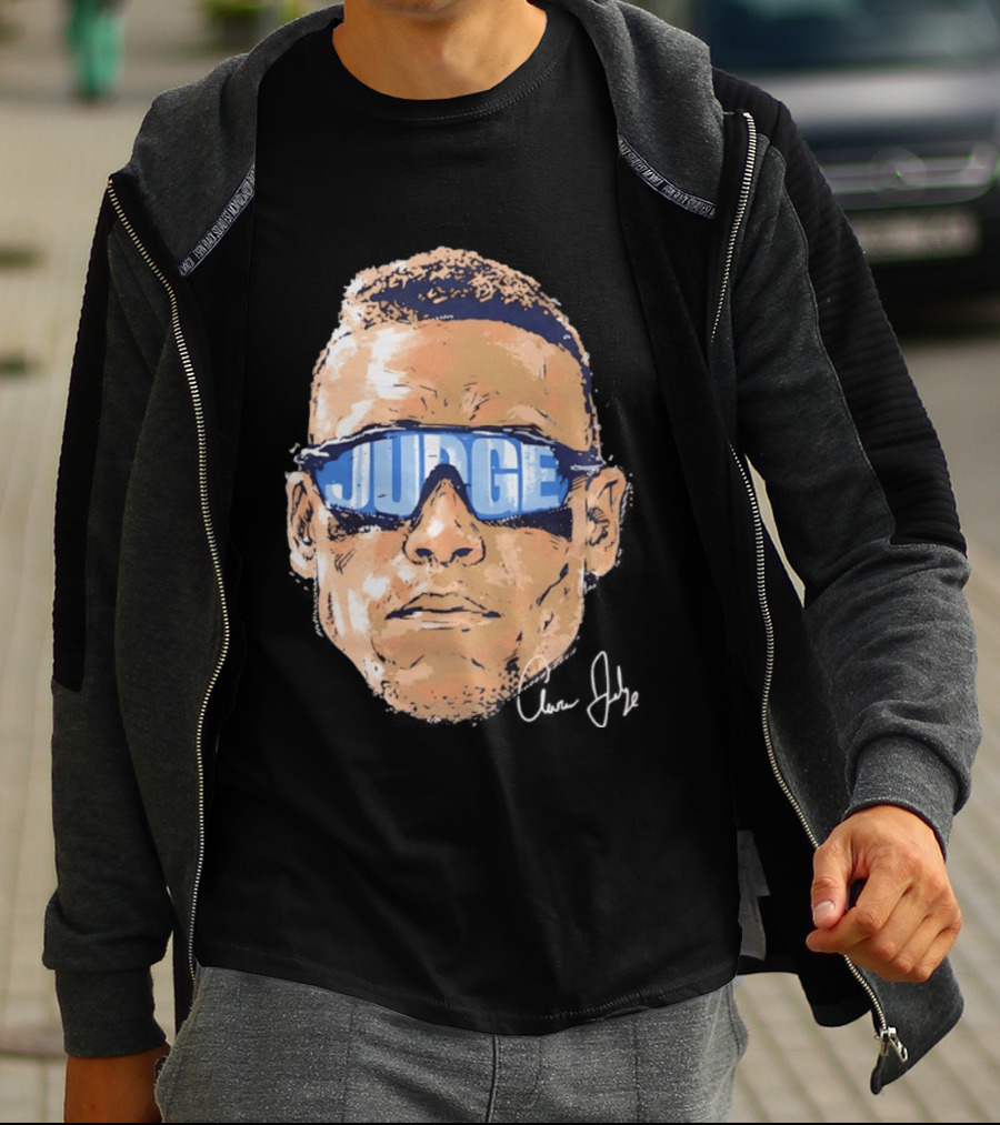 Aaron Judge New York Yankees Iconic Swag Judge Sunglasses T-Shirt