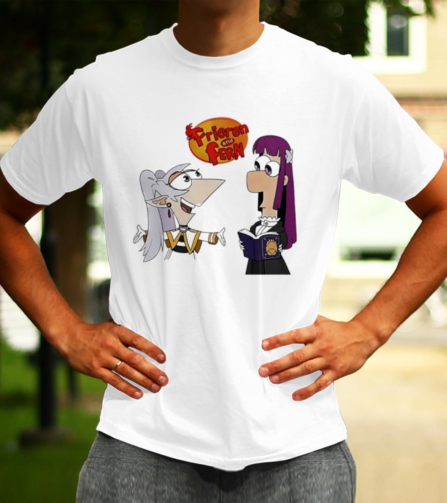 Frieren And Fern Phineas And Ferb Crossover Beyond Journey's End T-Shirt