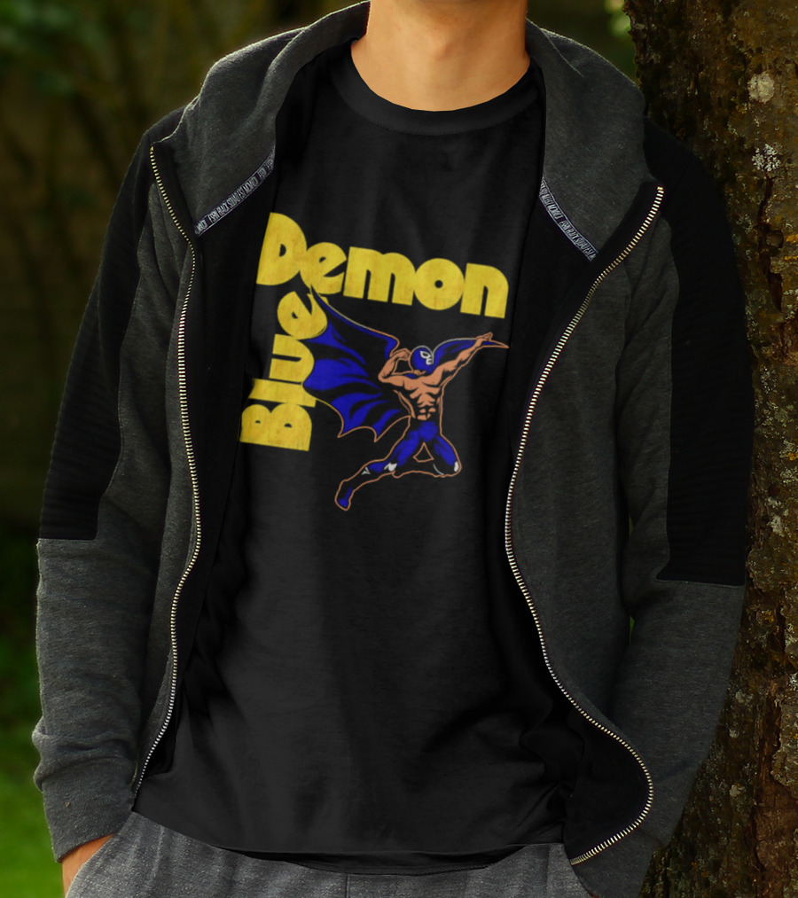 Alejandro Munoz Moreno Blue Demon Mexico Wrestling Iconic Luchador T-Shirt
