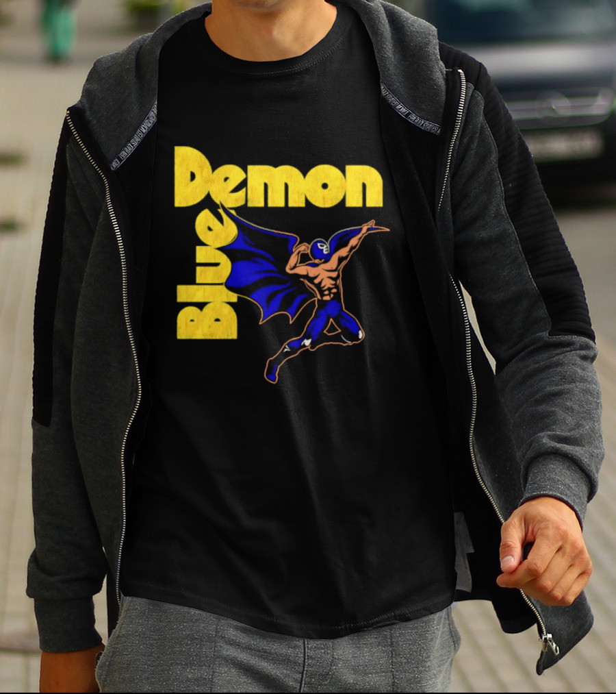Alejandro Munoz Moreno Blue Demon Mexico Wrestling Iconic Luchador T-Shirt
