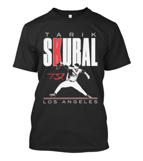 Tarik Skubal 37 Los Angeles Dodgers Baseball Player T-Shirt