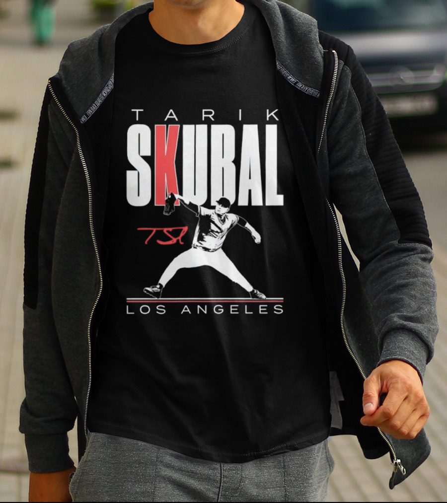 Tarik Skubal 37 Los Angeles Dodgers Baseball Player T-Shirt