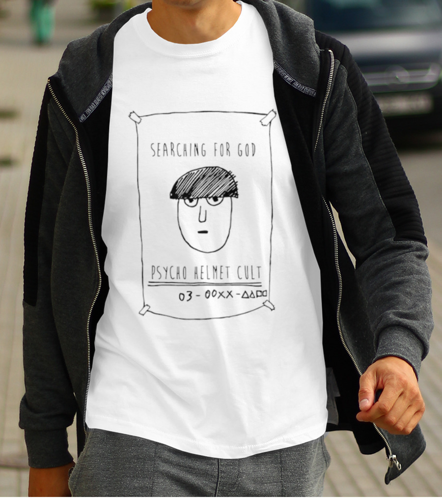 Psycho Helmet Cult Searching For God 03 000X AX50 T-Shirt