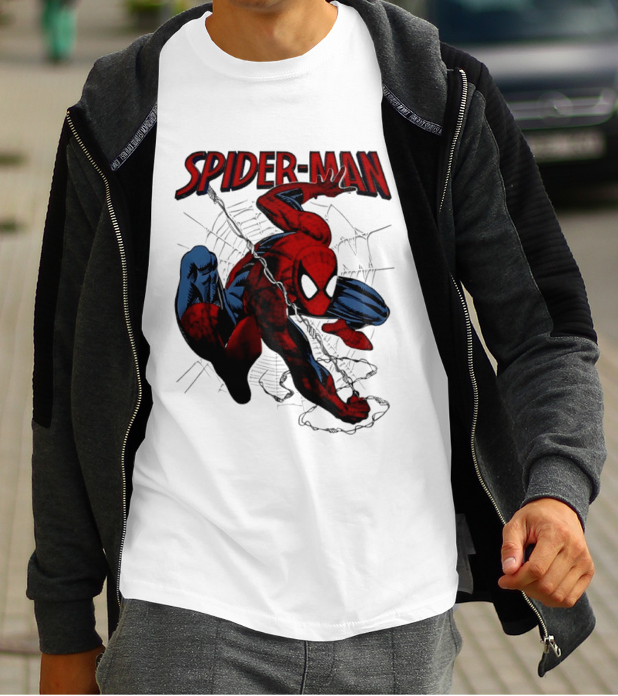 SPIDER MAN Marvel Superhero Man Spider Peter Parker Web Slinger T-Shirt