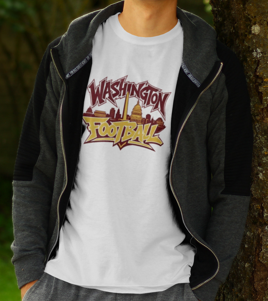 Washington Football Capitol Skyline Monument Landmarks T-Shirt