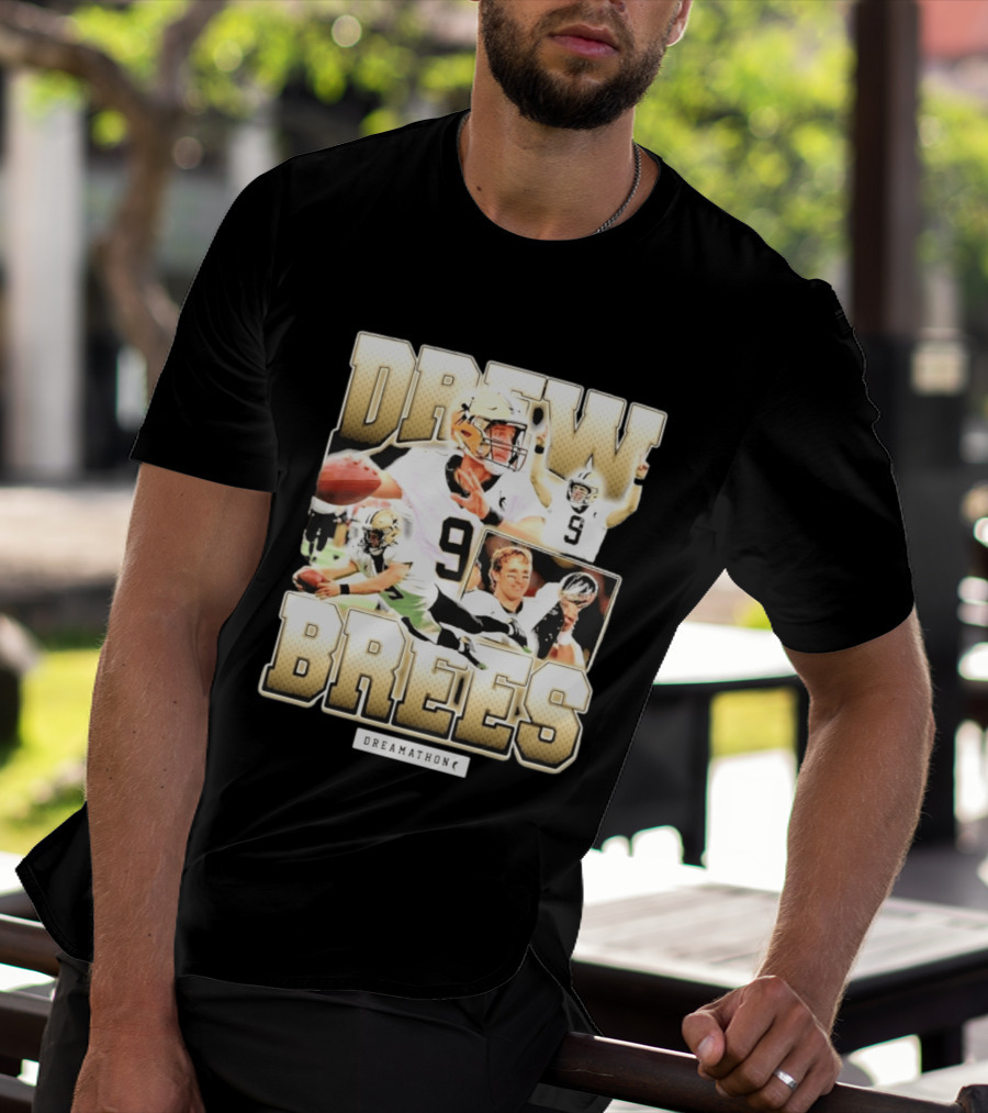 Drew Brees New Orleans 9 Dreamathon T-Shirt