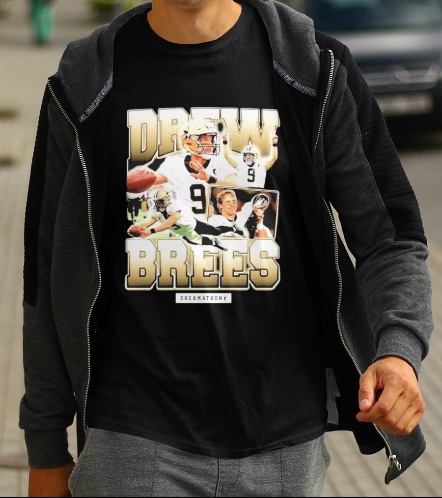 Drew Brees New Orleans 9 Dreamathon T-Shirt