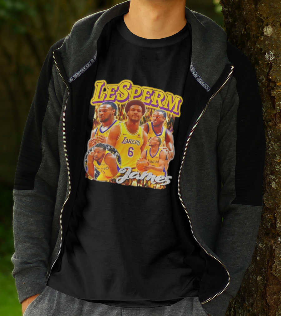 LeSperm James Lakers 90s Bootleg T-Shirt