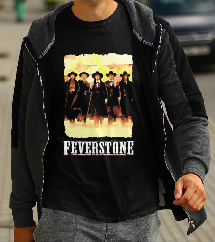 Indiana Fever Feverstone Meme Team Members In Old West T-Shirt