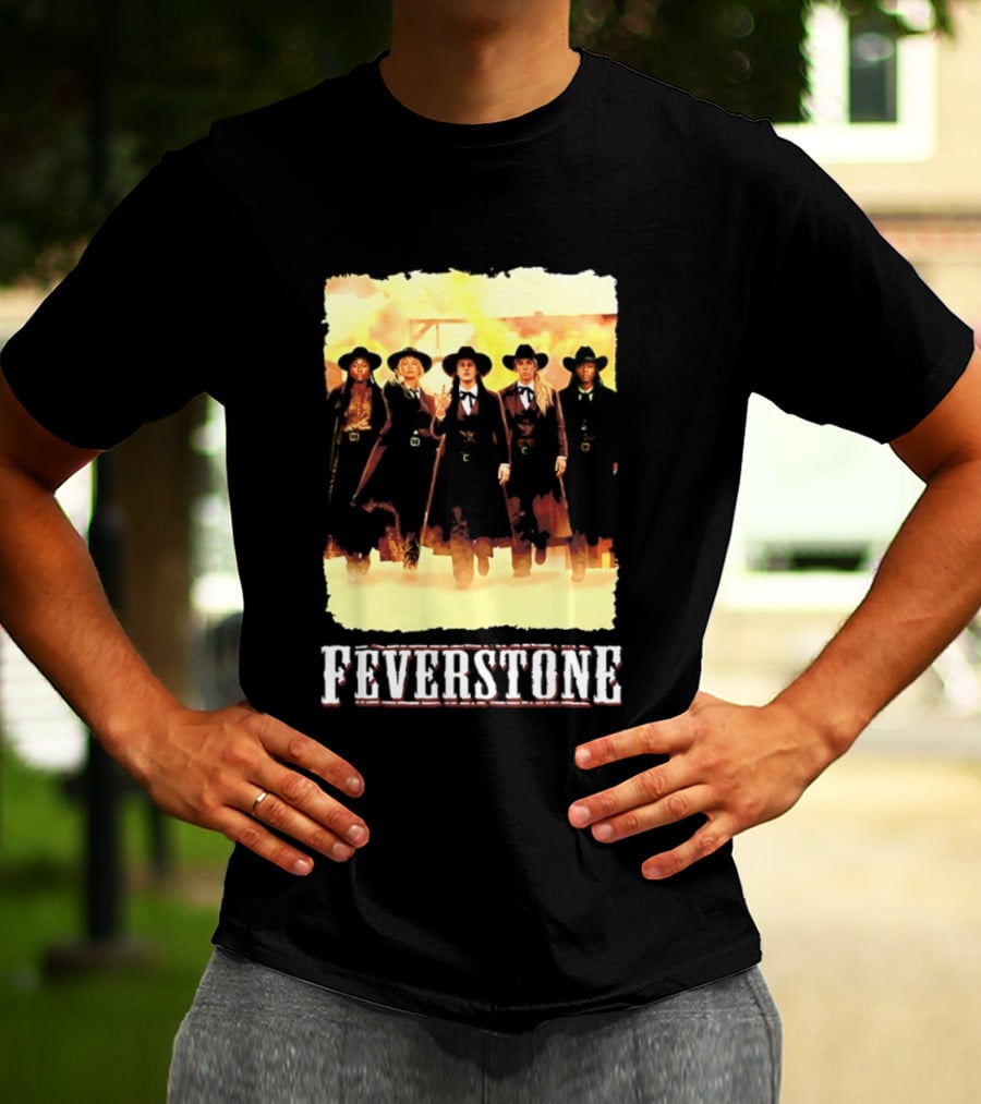 Indiana Fever Feverstone Meme Team Members In Old West T-Shirt