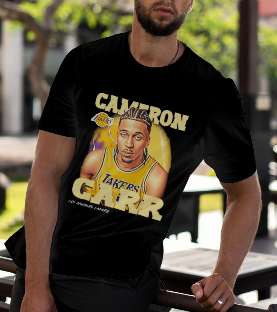 Cameron Carr Los Angeles Lakers NBA 2026 Airbrush T-Shirt