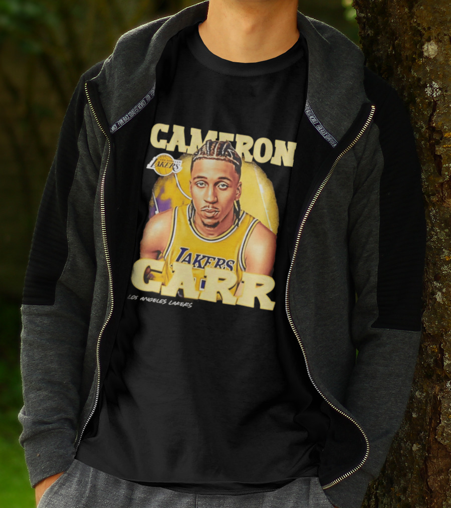Cameron Carr Los Angeles Lakers NBA 2026 Airbrush T-Shirt
