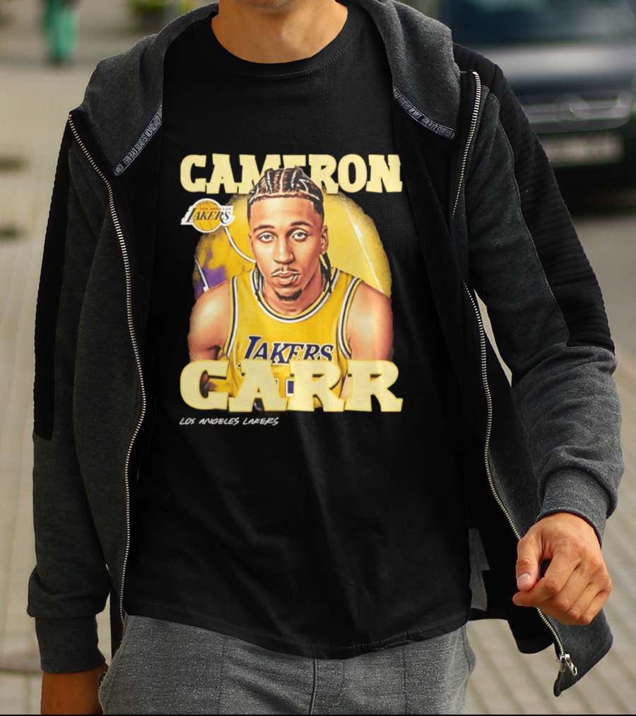 Cameron Carr Los Angeles Lakers NBA 2026 Airbrush T-Shirt