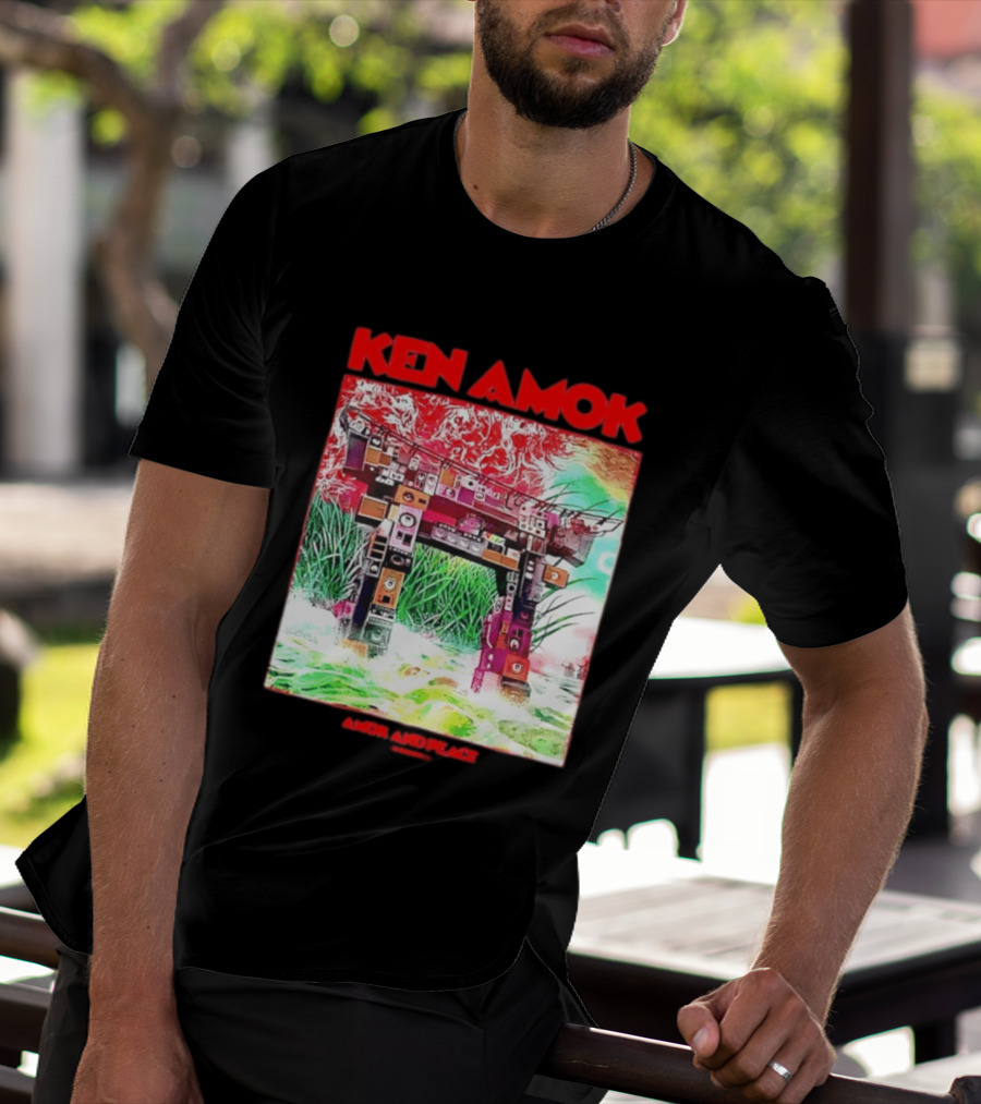 Ken Amok Amok And Peace Speaker Torii Technicolor Gateway T-Shirt