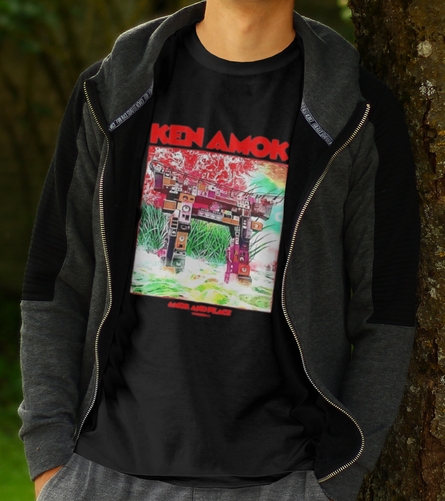 Ken Amok Amok And Peace Speaker Torii Technicolor Gateway T-Shirt