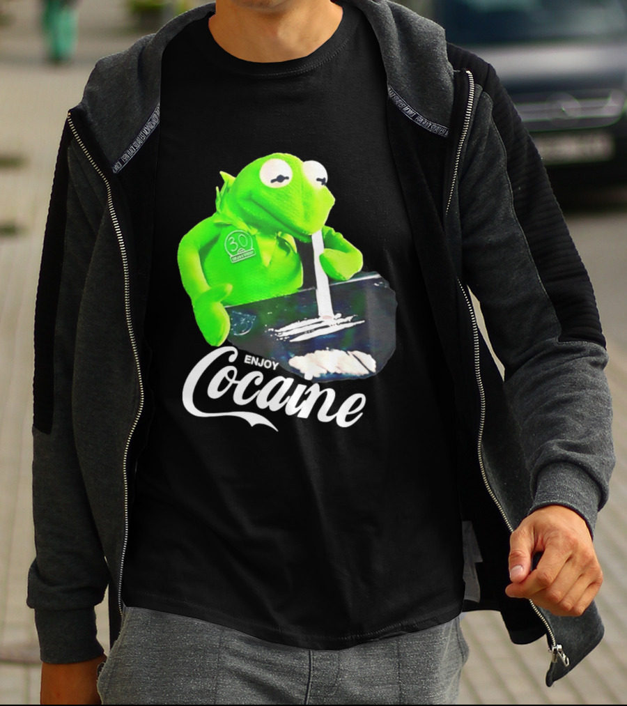 Kermit The Frog Enjoy Cocaine Muppets T-Shirt
