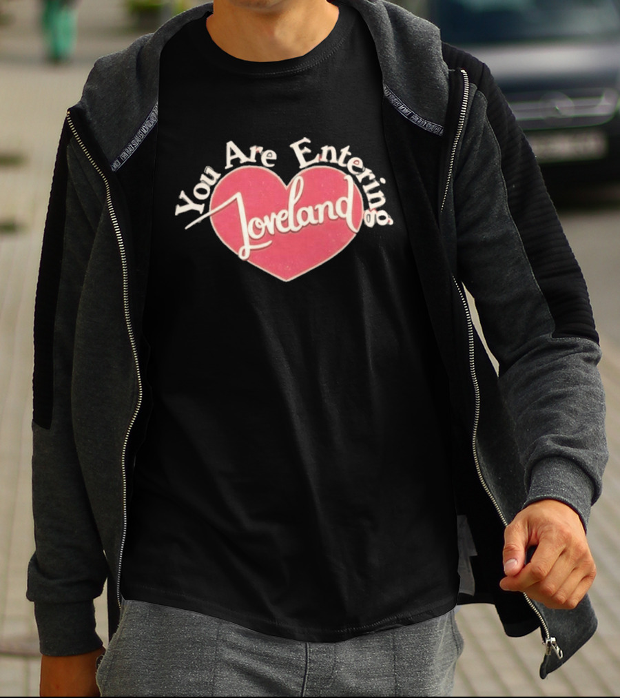 You Are Entering Loveland Heart Ella Bright T-Shirt