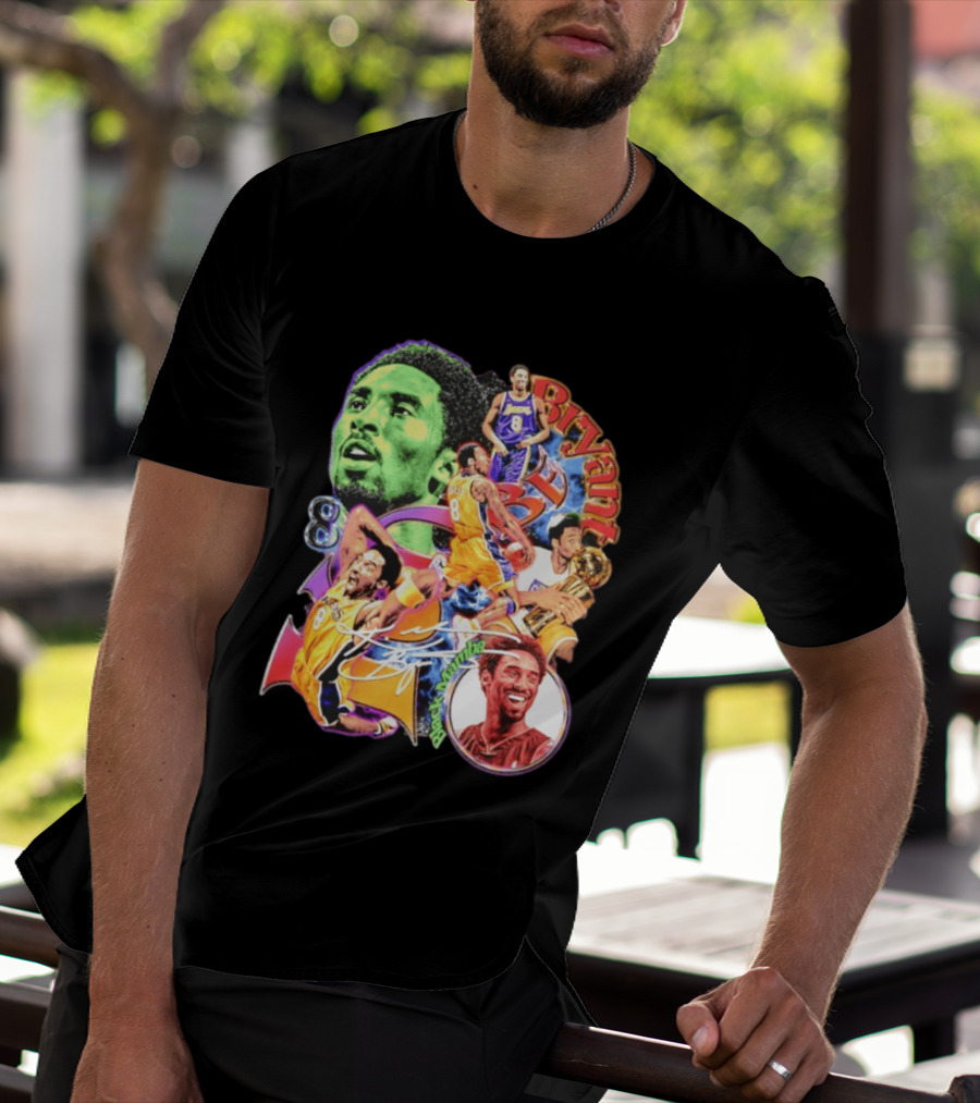 Kobe Bryant 8 Los Angeles Lakers NBA Champion Legacy T-Shirt