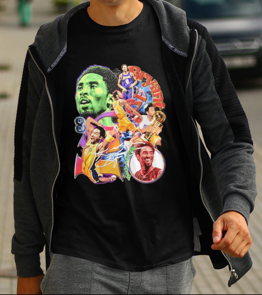 Kobe Bryant 8 Los Angeles Lakers NBA Champion Legacy T-Shirt