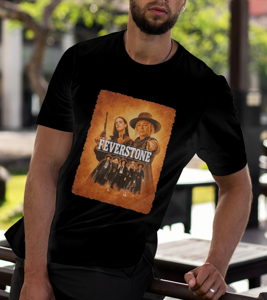 Feverstone Women In Western Style Indiana Fever Basketball T-Shirt