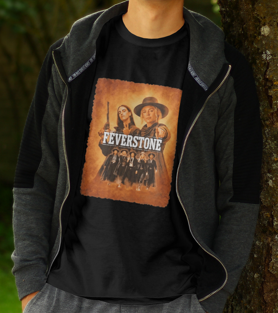 Feverstone Women In Western Style Indiana Fever Basketball T-Shirt