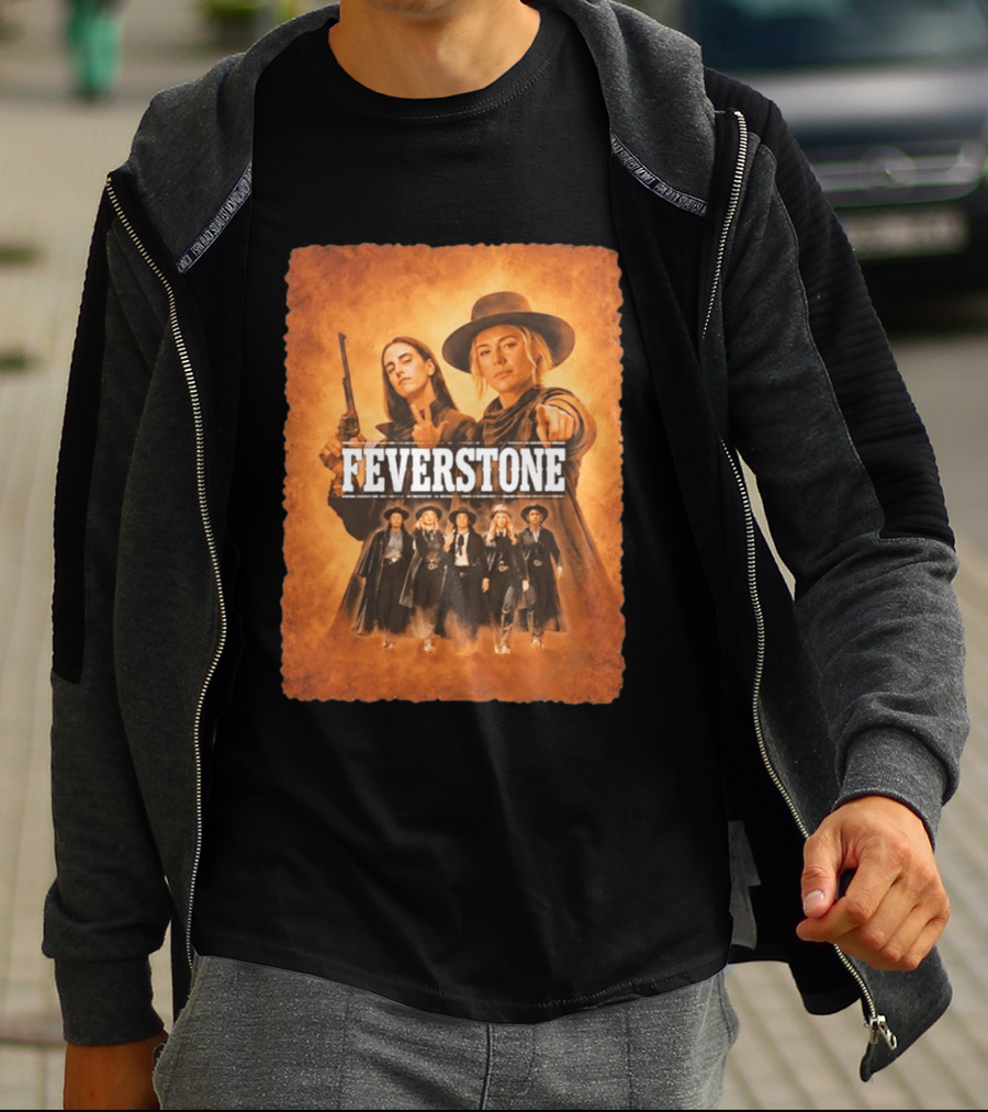 Feverstone Women In Western Style Indiana Fever Basketball T-Shirt