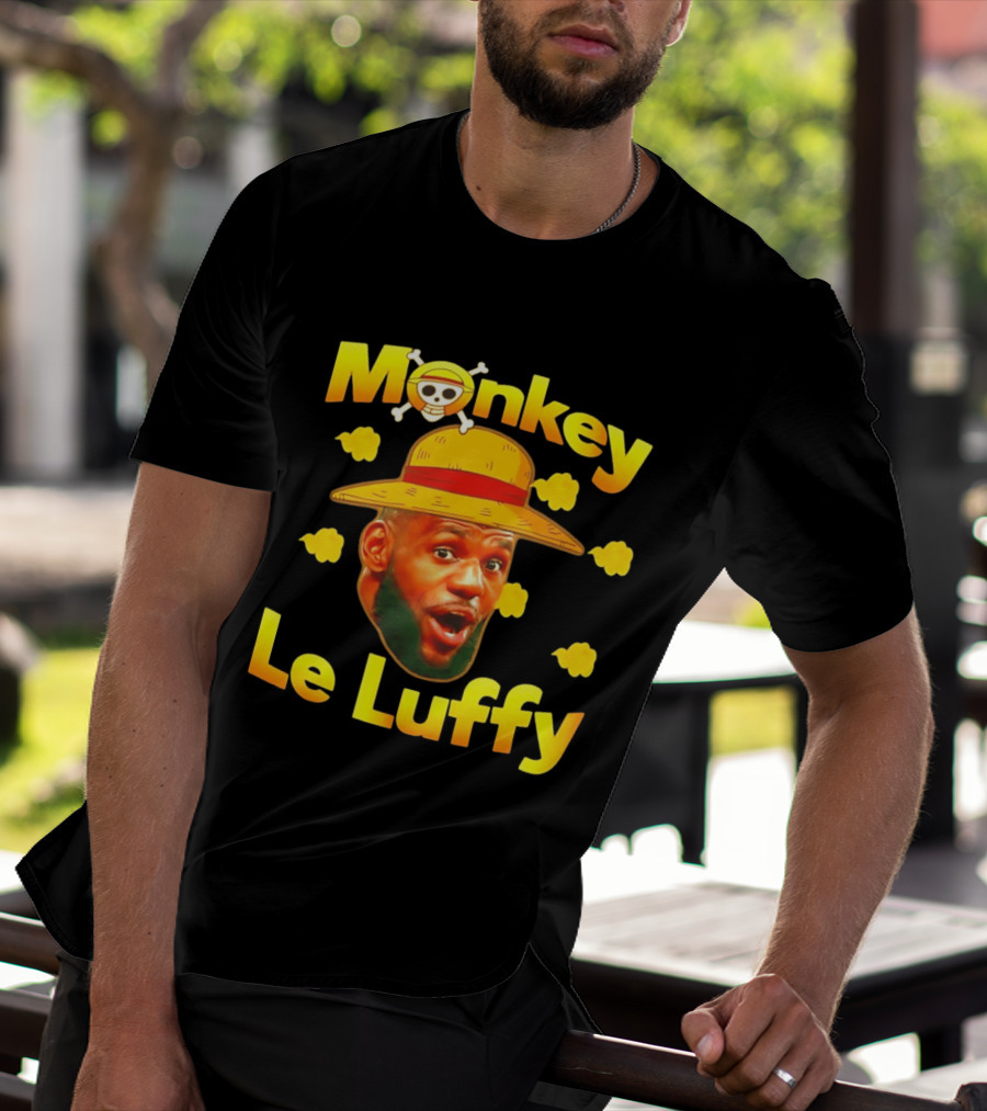 Monkey LeBron James Le Luffy Los Angeles Lakers One Piece T-Shirt