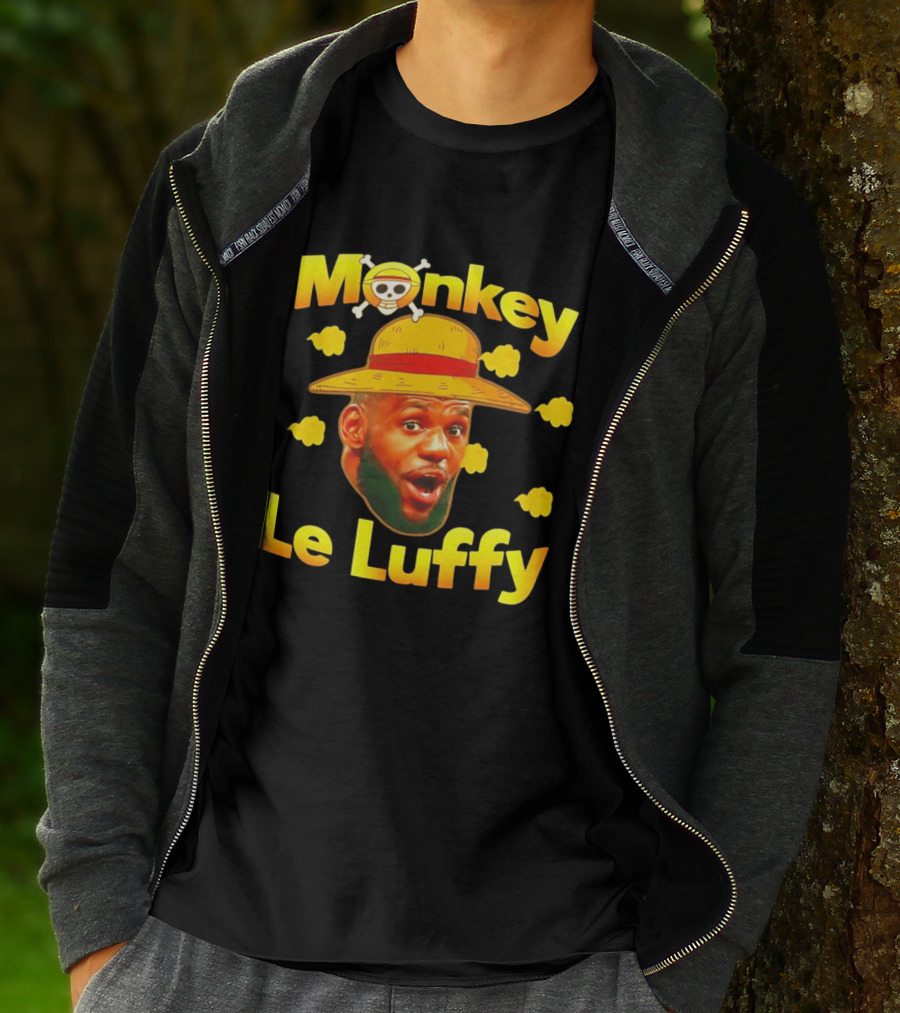 Monkey LeBron James Le Luffy Los Angeles Lakers One Piece T-Shirt