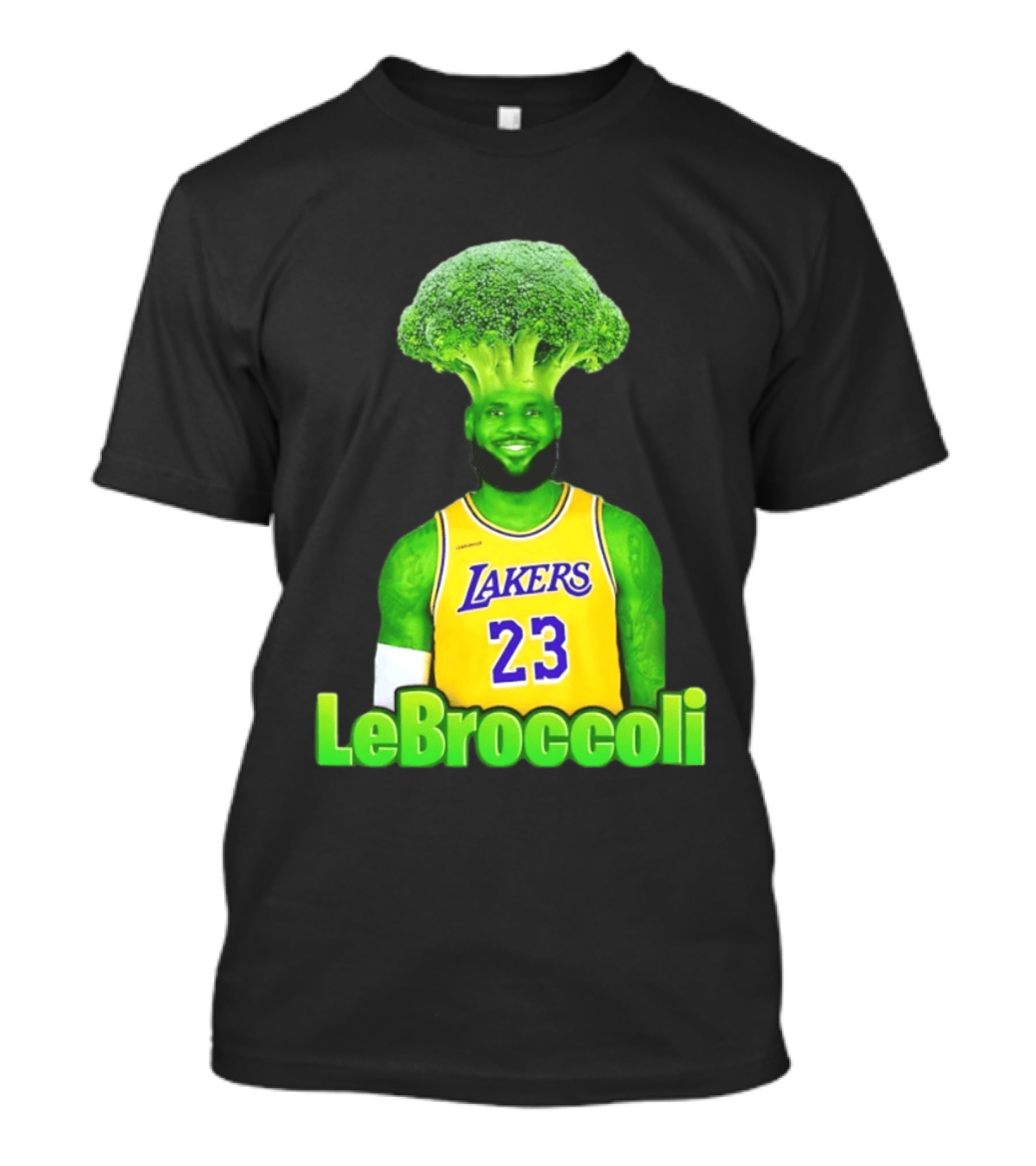 LeBron James Los Angeles Lakers LeBroccoli Lebron 23 NBA Basketball T-Shirt