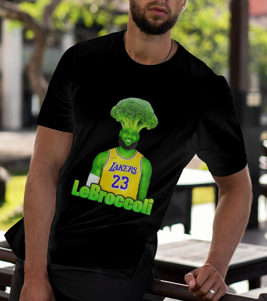 LeBron James Los Angeles Lakers LeBroccoli Lebron 23 NBA Basketball T-Shirt