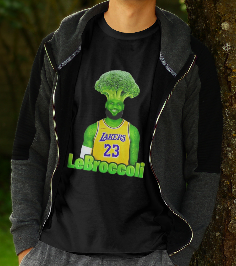 LeBron James Los Angeles Lakers LeBroccoli Lebron 23 NBA Basketball T-Shirt