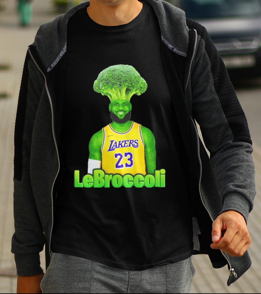 LeBron James Los Angeles Lakers LeBroccoli Lebron 23 NBA Basketball T-Shirt