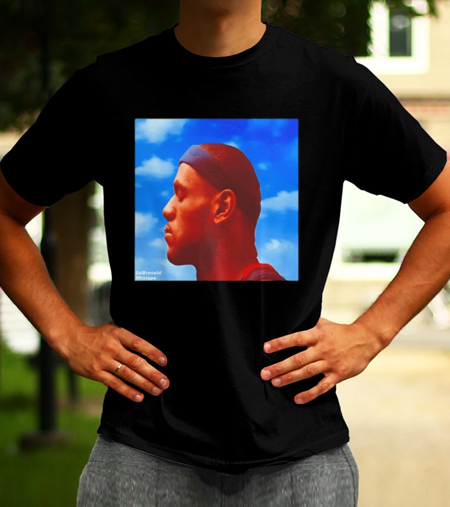 LeBron James LeBronald Mixtape Nothing Was LeSame Los Angeles Lakers Sky T-Shirt
